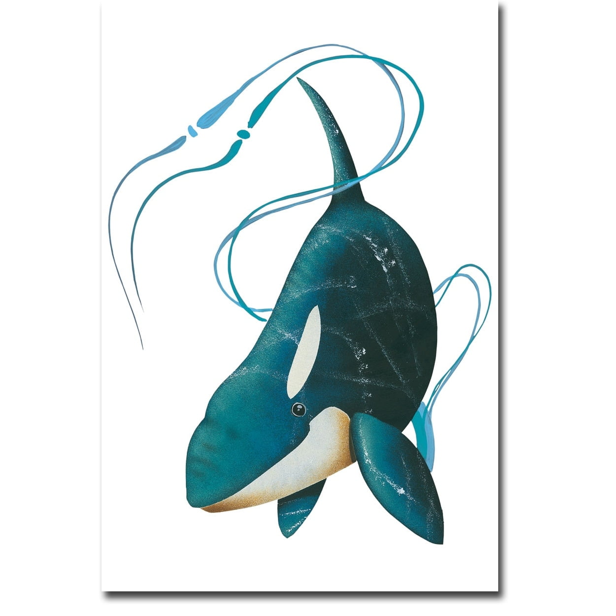 Water Guardians Blue and White Canvas Wall Art 36 x 24