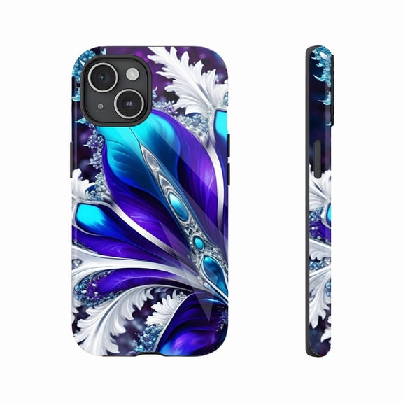 Artistic Iridescent Snowflake - Inspired iPhone Case, Compatible with iPhone 11 - 16 (Pro Max/Plus), Premium Protective Shell for Fashion - Forward Users