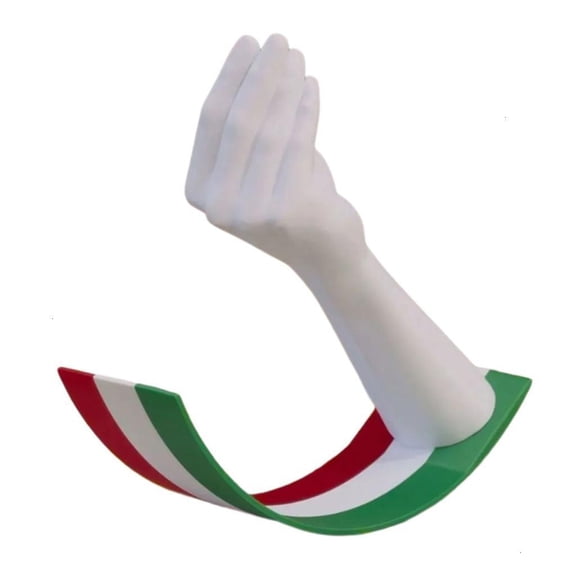Artistic Italian Hand Sculpture Swinging Hand Gesture Figurine Decors Ornament for Home Office Tabletop Shelf Display