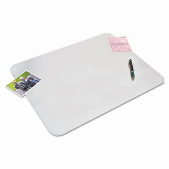 Artistic KrystalView Desk Pad with Anti Bacteria- Matte- 17 x 12- Clear