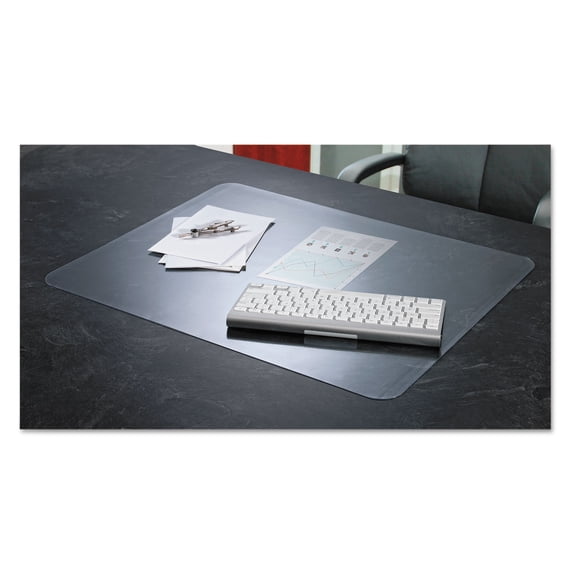 Artistic KrystalView Desk Pad with Microban, Glossy, 38 x 24, Clear