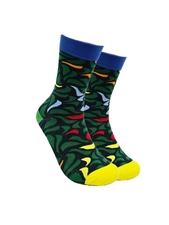 Artistic Leaf Pattern Socks from the Sock Panda (Adult Medium)