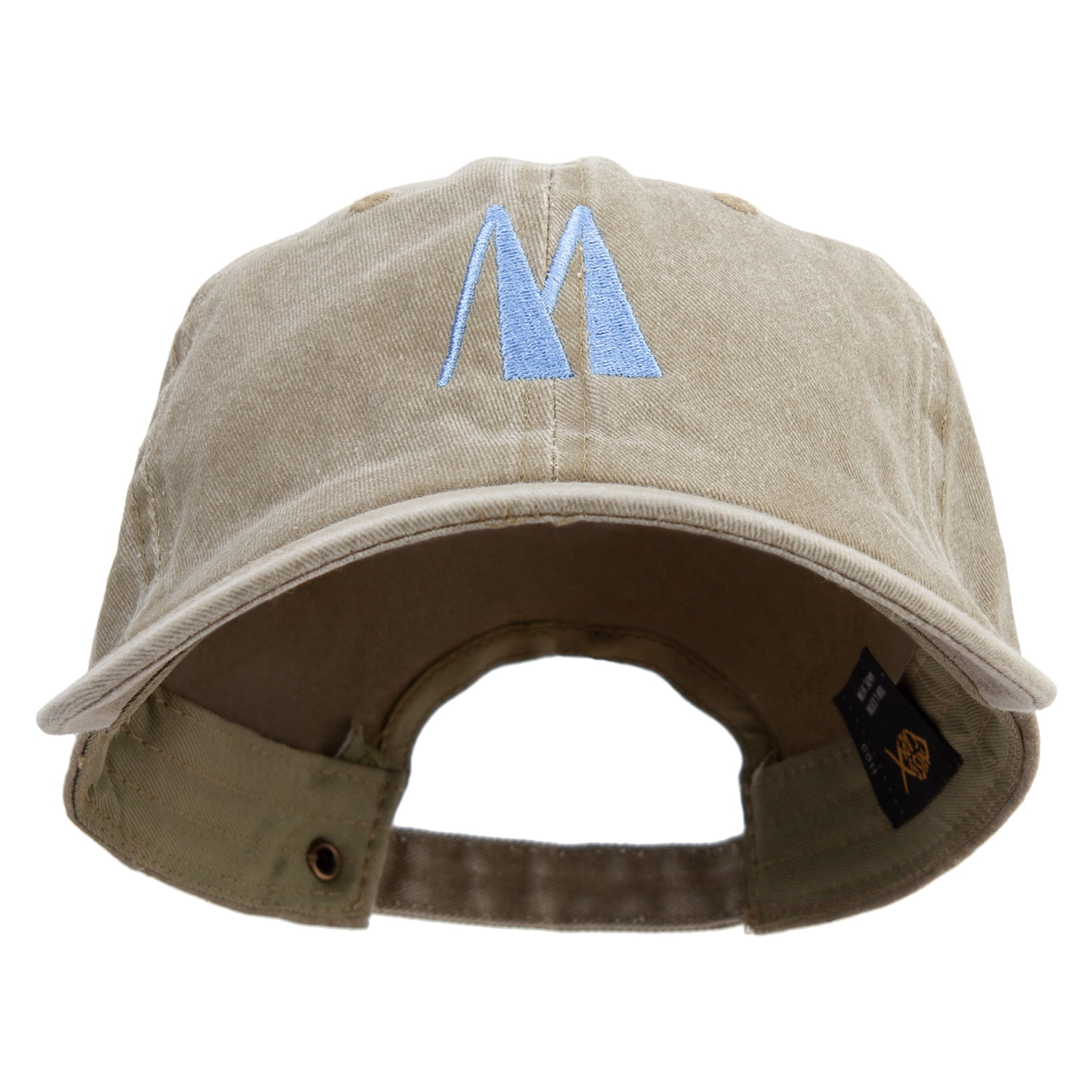 Artistic Letter M Cotton Twill Premium Pigment Dyed Cap - Khaki OSFM ...