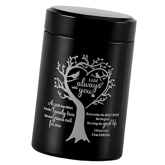 Artistic Life Trees Pattern Aluminum Cremation Urn Small Size For Easy ...