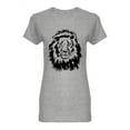 thumbnail image 1 of Artistic Lion Face  Shaped Tee Women's -Image by Shutterstock, 1 of 2