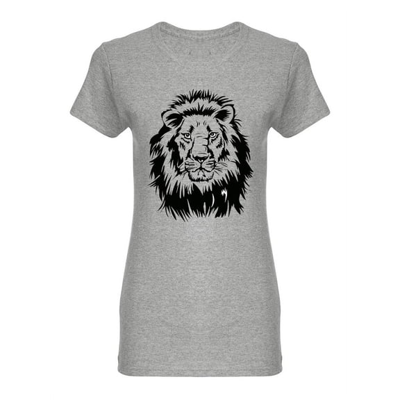 Artistic Lion Face Shaped Tee Women's -Image by Shutterstock