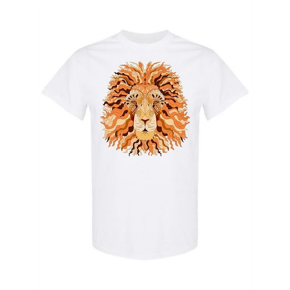 Artistic Lion T-Shirt Men -Image by Shutterstock, Male XX-Large