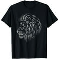 thumbnail image 1 of Artistic Lion's head Cute Hand drawn animal Gift T-Shirt, 1 of 5