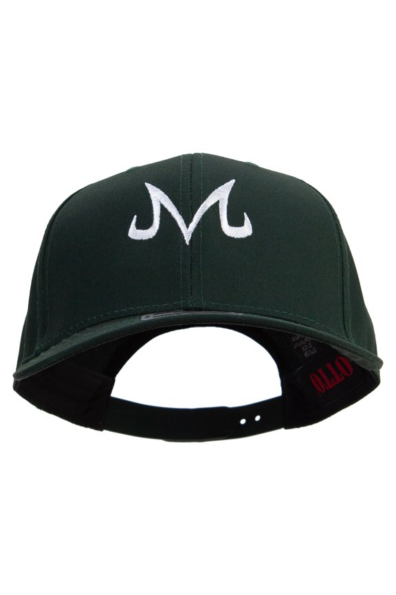 Artistic M Design Embroidered Solid Cotton Twill Prostyle Cap - Dk Green OSFM