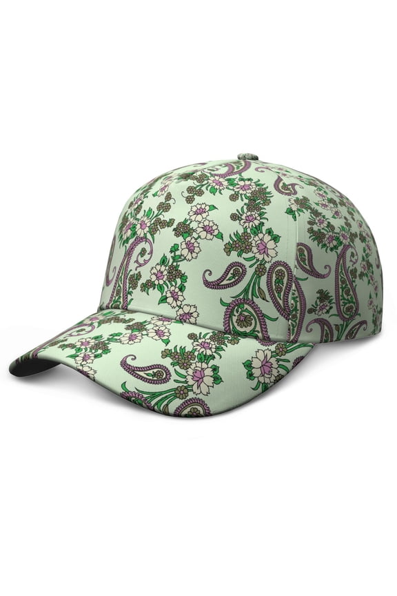 Artistic Mandala Inspired Cap - Minimalist Curved Brim Hat for Men, Women & Teens