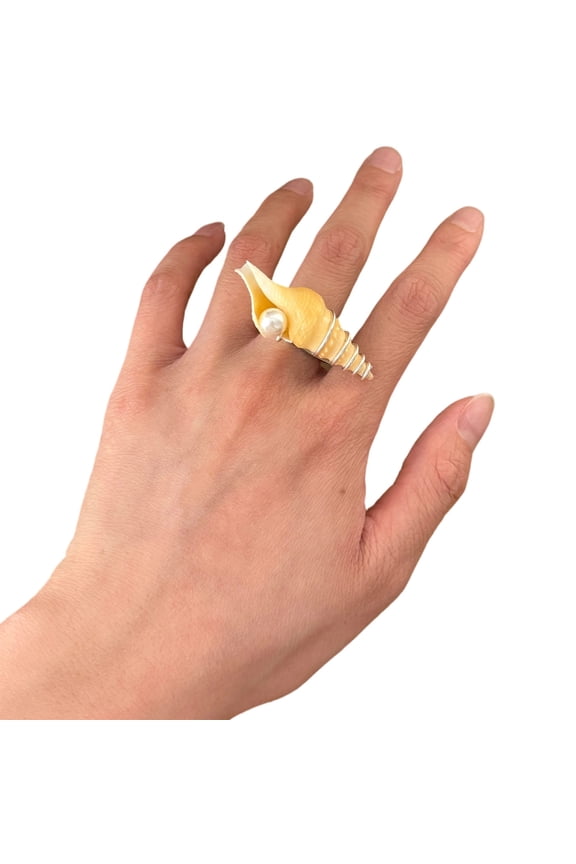 Artistic Marine Life Inspires Rings Snail And Seashells Finger Accessories Jewelry For Women