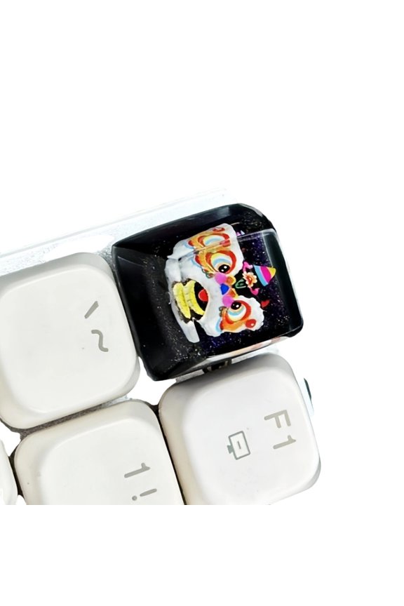 Artistic Mechanical Keyboards Keycap with Dragon Dance Detailing for Typists