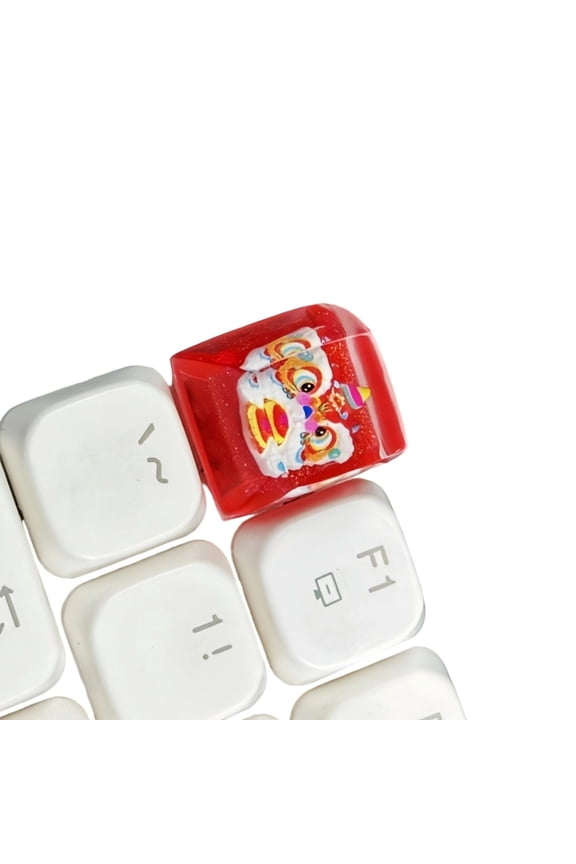 Artistic Mechanical Keyboards Keycap with Dragon Dance Detailing for Typists