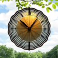 thumbnail image 1 of Artistic Metal Hanging Wind Spinner & Concentric Waves - Modern Wind Chime for Yard & Garden Decor, 1 of 6