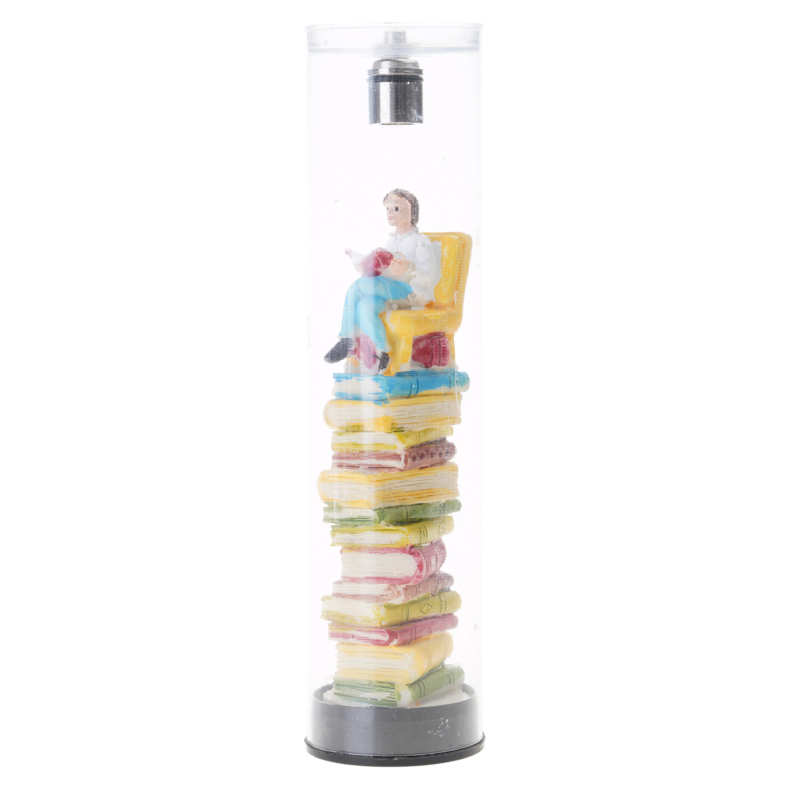 Artistic Miniature Book Stack Nightlight In Vessel Resins Reader ...