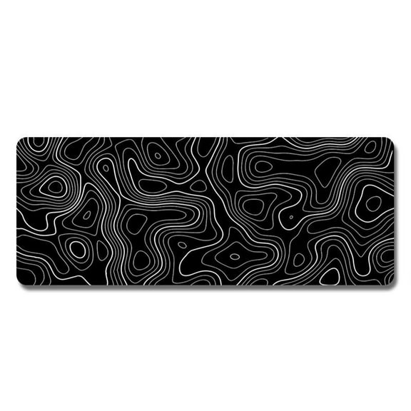 Contour Extended Mouse Pad, Dense Micro-Weave Fabric With Anti-Fray Stitched Edges, Scratch Protection For Your Desk