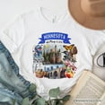 thumbnail image 1 of Artistic Minnesota State Themes and Landmarks T-Shirt, Tee for History and Travel Lovers, 1 of 6