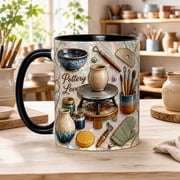 Artistic Mug Pottery Lover Studio Tools Design