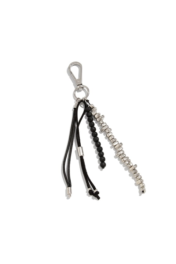 Artistic Multishape Bead Keychain Bag Strap Ornament Stylish Tassels Charm For Handbag Backpack Keys Decoration