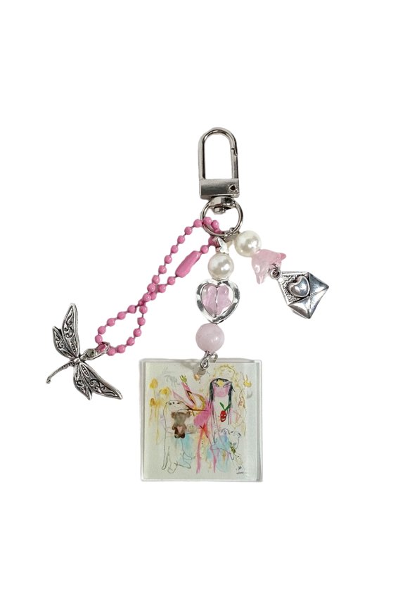 Artistic Music Disc Keychain Handmade Music Album Keyrings Portable Key Accessory Present for Friend Couples Occasions