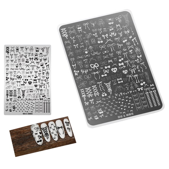 Artistic Nails Designing Transfer Plates Precise Carved Patterns Nails Stamping Plate For Home And Professional Use