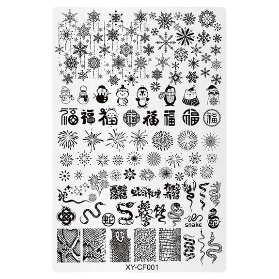 Artistic Nails Stamping Plate Nails Art Stamper Manicure Accesories Nails Art Supplies for Home and Salon Use