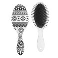 thumbnail image 1 of Artistic Natural Print Hair Brush, Abstract Detangler with Soft Bristles, Floral Paddle Comb for Women, Teens, Travel-Friendly, 1 of 8