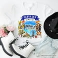 thumbnail image 1 of Artistic Nebraska State Themes and Landmarks T-Shirt, Tee for History and Travel Lovers, 1 of 6