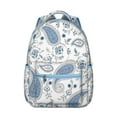 thumbnail image 1 of Artistic Nordic Style Backpack with Symmetrical Abstract Design, Durable Oxford Cloth, Adjustable Straps, Comfortable Padding, Perfect for School, Travel, Sports, and Camping, 1 of 3