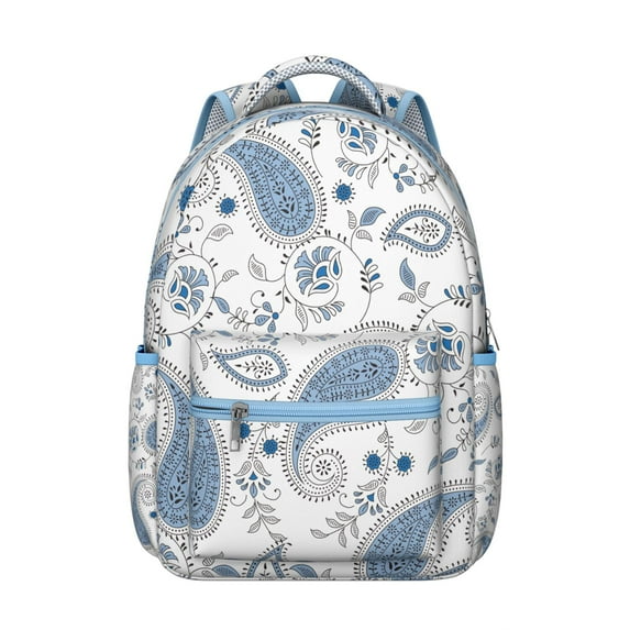 Artistic Nordic Style Backpack with Symmetrical Abstract Design, Durable Oxford Cloth, Adjustable Straps, Comfortable Padding, Perfect for School, Travel, Sports, and Camping