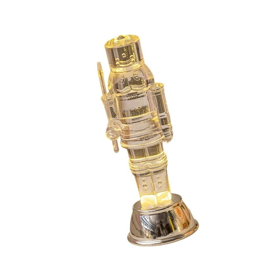 Artistic Nutcrackers Soldier Tabletop Figure With LED Light Holiday Decors For Living Room Office And Retail Space