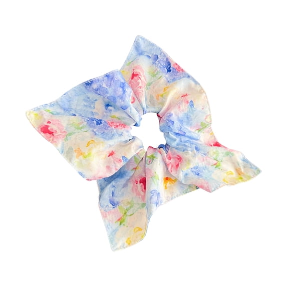 Artistic Oil Painting Print Hair Scrunchie Square Head Scarf Hair Elastic For Women Daily Wear and Vacation Dressingup