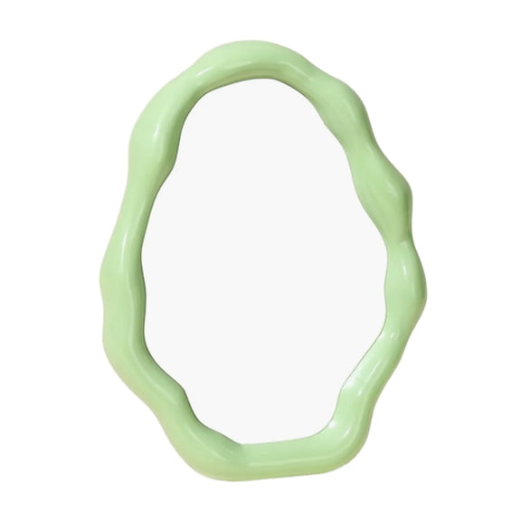 Artistic Oval Shape Makeup Mirrored for Desk and Tabletop Vanity Mirrored with Adjustable Brackets Aesthetic Mirrored