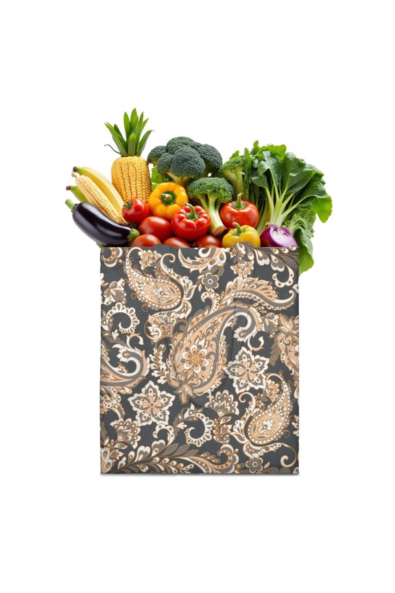 Artistic Paisley Boho Tote – Mandala Inspired Retro Canvas Bag, Chic Everyday Style