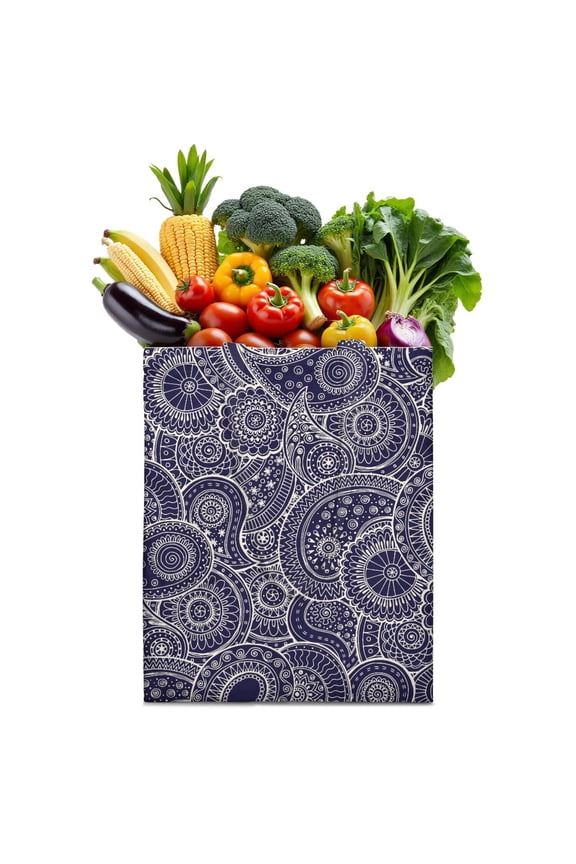 Artistic Paisley Boho Tote – Mandala Inspired Retro Canvas Bag, Chic Everyday Style