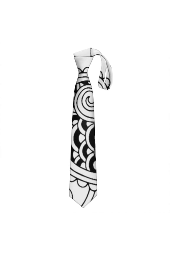 Artistic Paisley Men's Necktie - Classic Satin Wedding Tie for Groomsmen, Retro Floral Pattern, Wrinkle-Resistant, Universal Fit for Most Men
