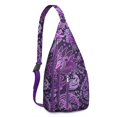 thumbnail image 1 of Artistic Paisley Pattern Crossbody Bag Boho Chic Sling Backpack with USB Charging Port for Travelers, 1 of 4