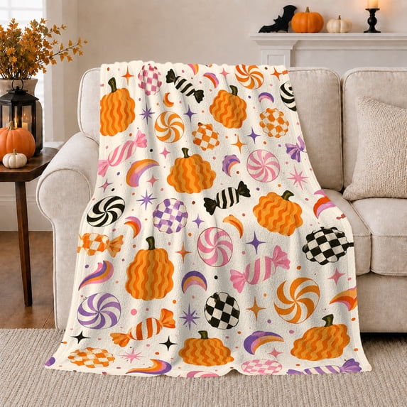 Artistic Pattern, Cozy Artistic Scene, Cozy Flannel Blanket for Living Room and Bedroom with Detailed Artwork, Art Lovers Housewarming Gift, Artistic Home Decor