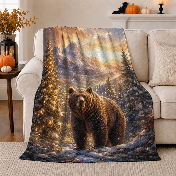 Artistic Pattern, Cozy Artistic Scene, Cozy Flannel Blanket for Living Room and Bedroom with Detailed Artwork, Art Lovers Housewarming Gift, Artistic Home Decor