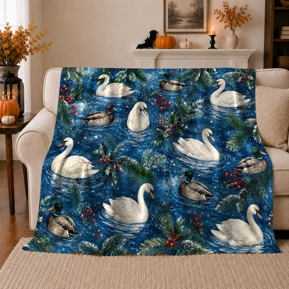 Artistic Pattern, Cozy Artistic Scene, Cozy Flannel Blanket for Living Room and Bedroom with Detailed Artwork, Art Lovers Housewarming Gift, Artistic Home Decor