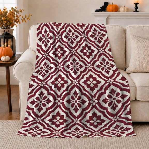 Artistic Pattern, Festive autumn celebration Scene, Warm Flannel Blanket for Living Room and Family Room with Detailed Artwork, Art Lovers autumn celebration Gift, Festive Home Decor