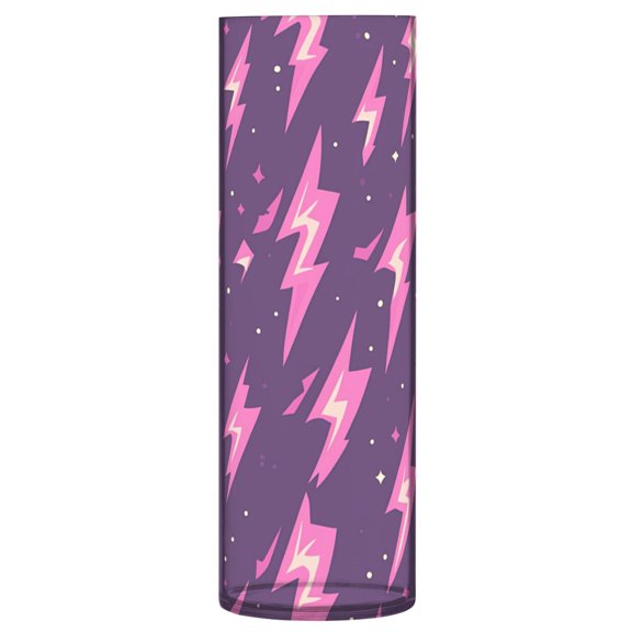 Artistic Plastic Vase: Where Contemporary Design Meets Floral Sophistication. Pink Lightning Bolt