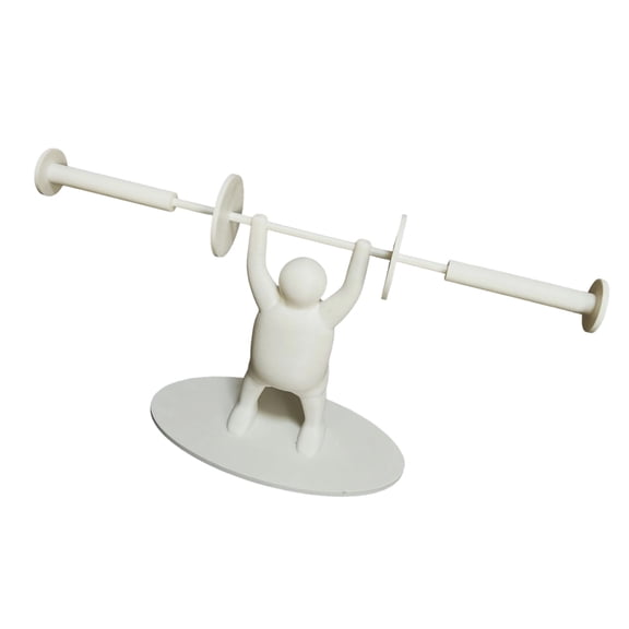 Artistic Printed Weightlifters Tissue Holder Compacts Size 16cm High 24cm Wide for Small Spaces