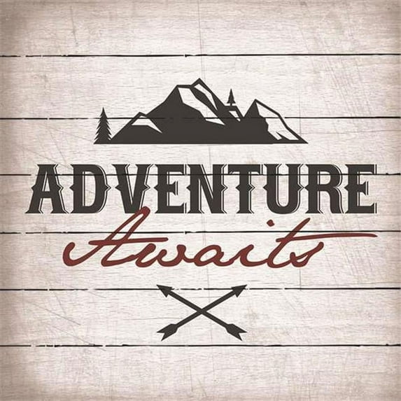 Artistic Reflections LA1045 10.5 x 10.5 in. Adventure Awaits Wood Pallet Art Sign