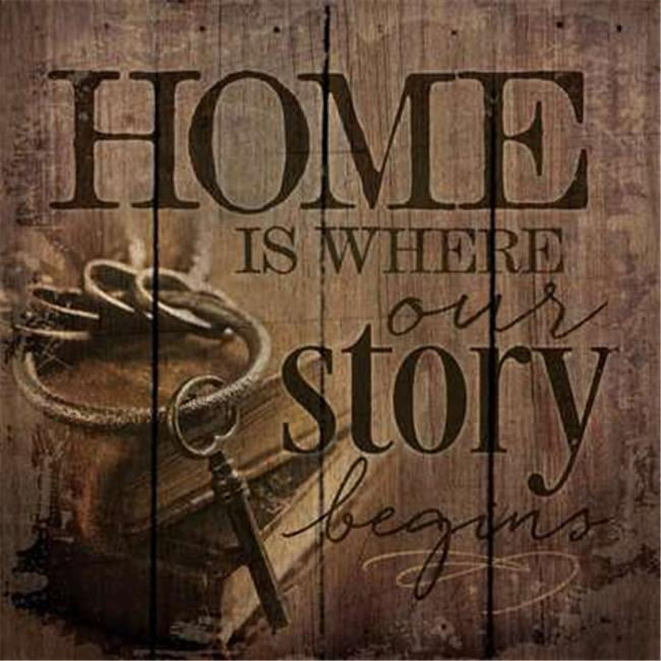 Artistic Reflections PA1007 14 x 14 in. Home Is Where Our Story Begins