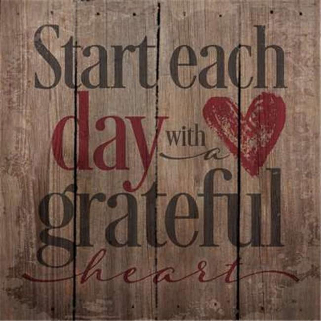 Artistic Reflections PA1051 14 x 14 in. Begin Each Day with A Grateful