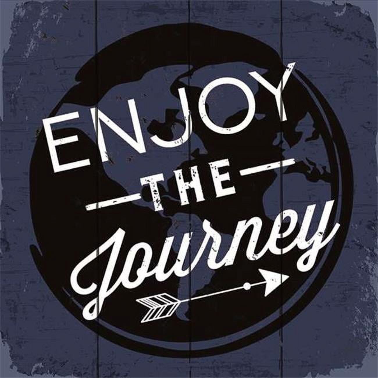 Artistic Reflections PA1111 14 x 14 in. Enjoy the Journey Wood Pallet Art Print