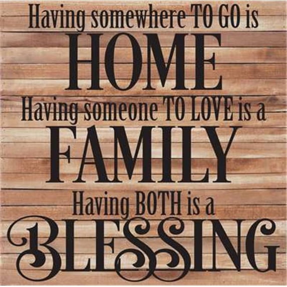 Artistic Reflections RE1098n 28 x 28 in. Having Somewhere To Go Is A Home Pallet Wood Art Sign - Natural