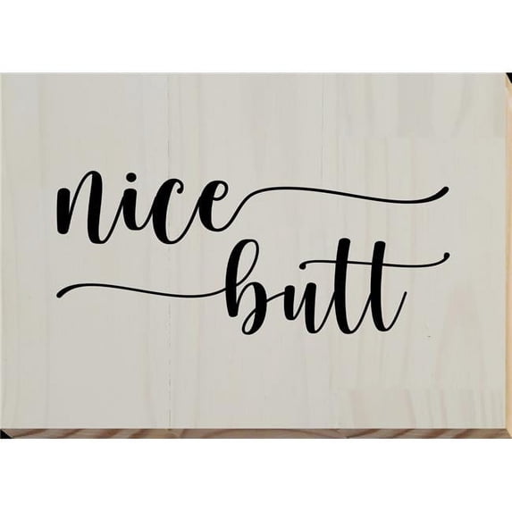 Artistic Reflections RE2220w 9 x 13 in. Nice Butt Pallet Art, White