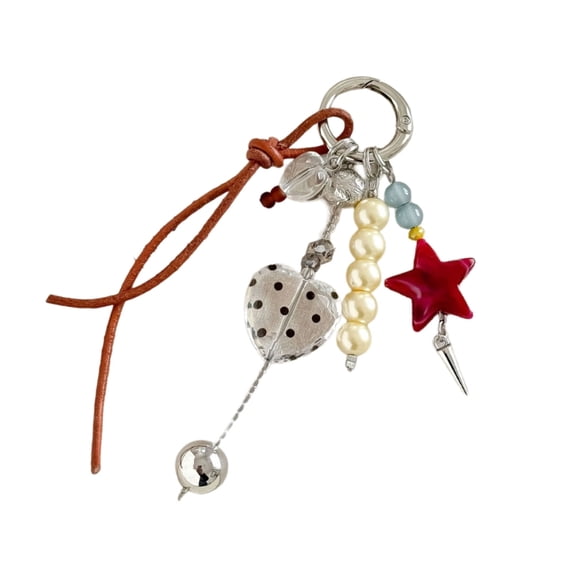 Artistic Retro Inspired Star Shaped Keychain Decoration for Key Holders ...